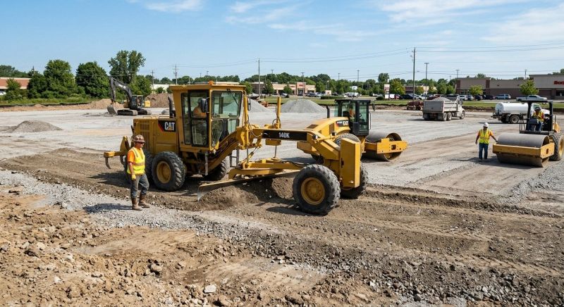 Parking Lot Excavation in Ellijay, GA