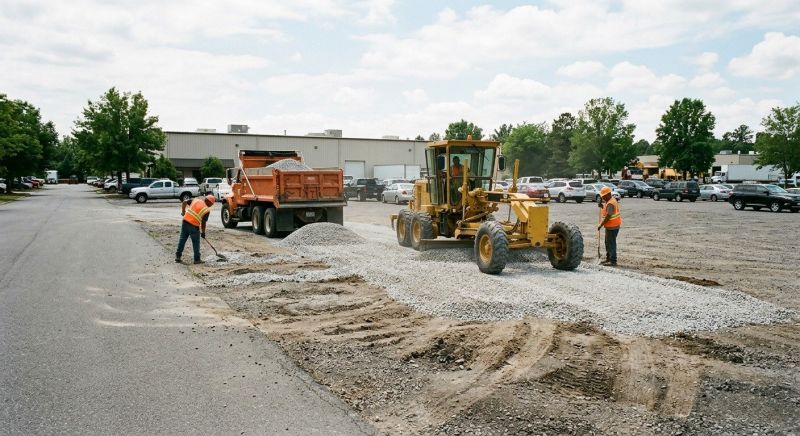 Parking Lot Gravel Repair in Cypress, TX