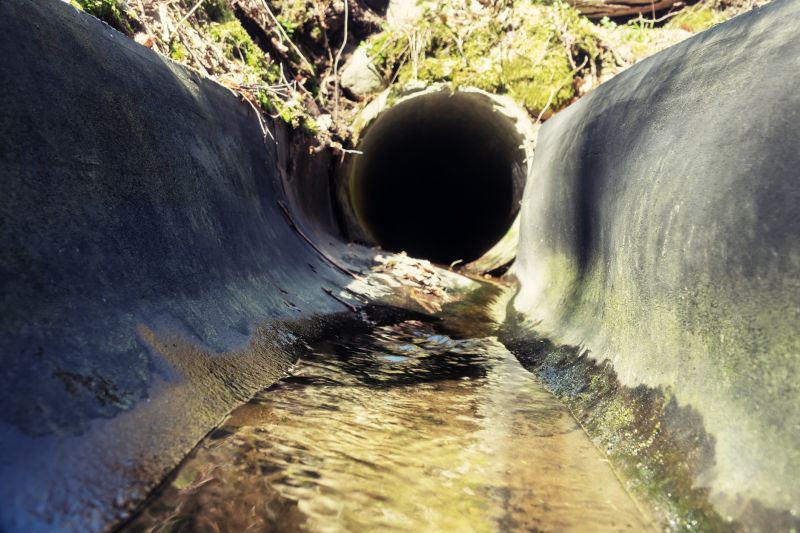 Drainage swale construction